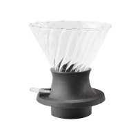 Heat Resistant Coffee Dripper Glass Filter Cup Hand Brewed Smart Cup Drip Filter Type With Switch Push Filter Funnel